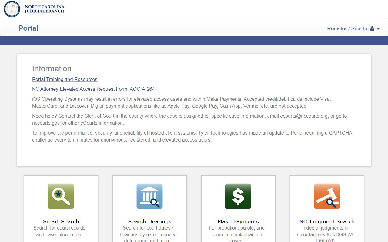 Stanly County court records North Carolina eCourts Portal