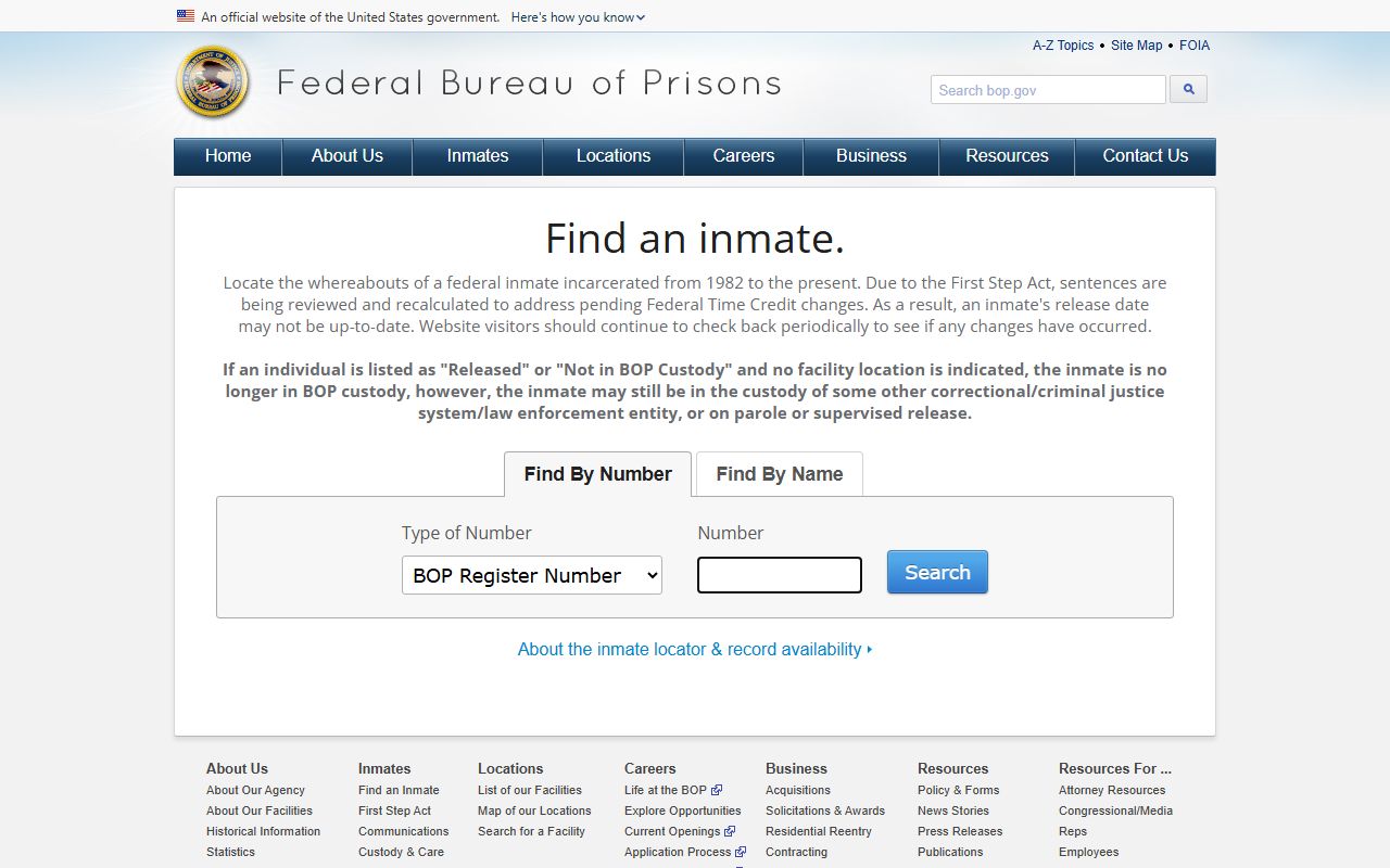 Stanly County arrest records federal inmate locator