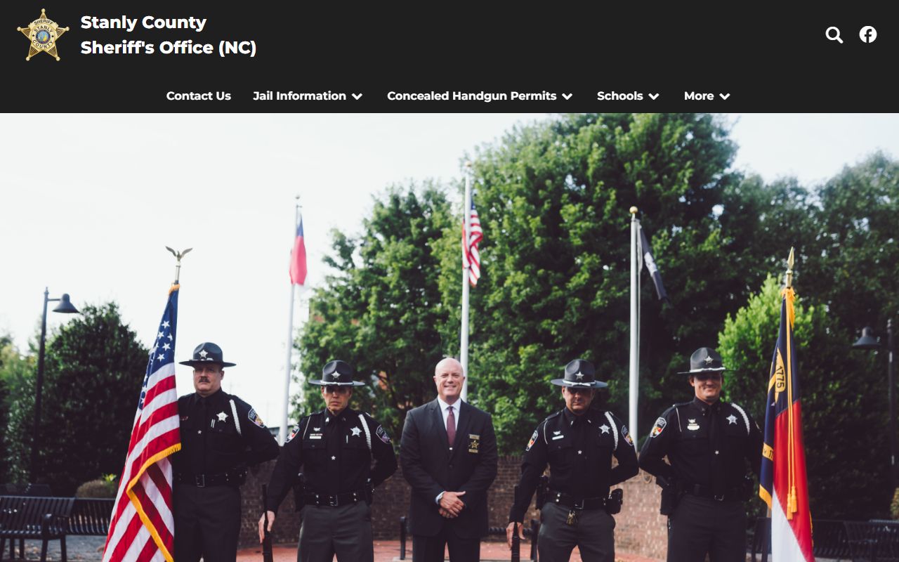 Stanly County arrest records sheriff office homepage