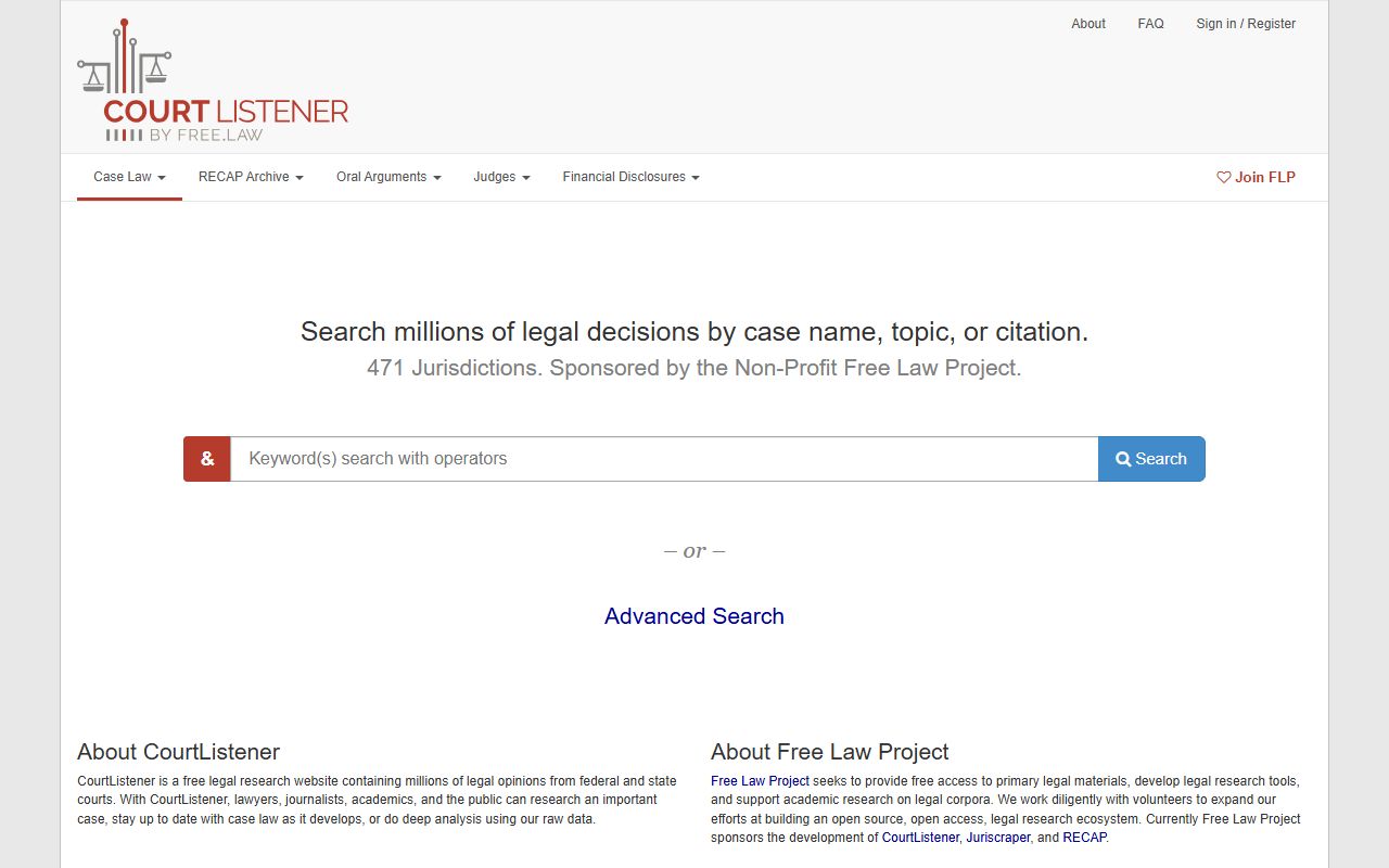 Stanly County court records CourtListener legal research