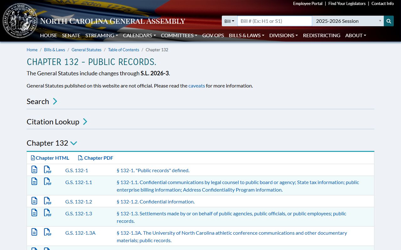 Stanly County court records North Carolina Public Records Act
