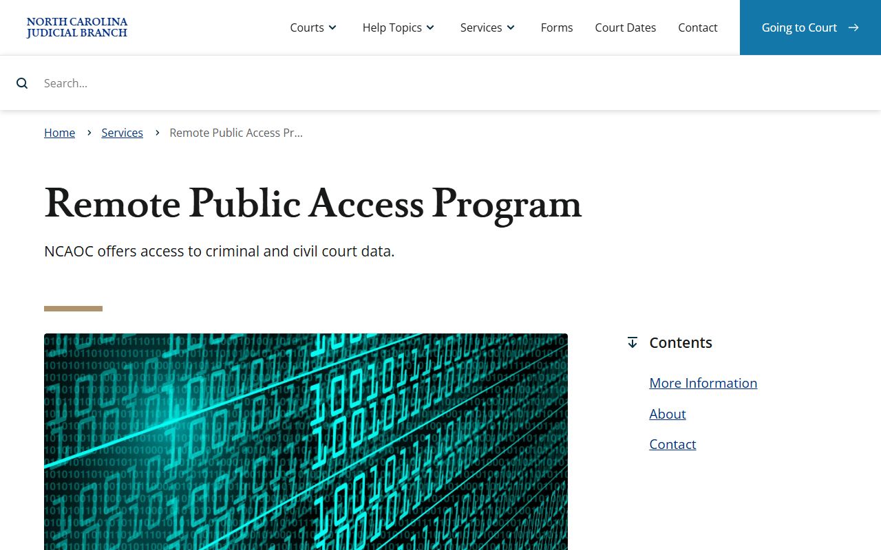 Stanly County court records Remote Public Access Program