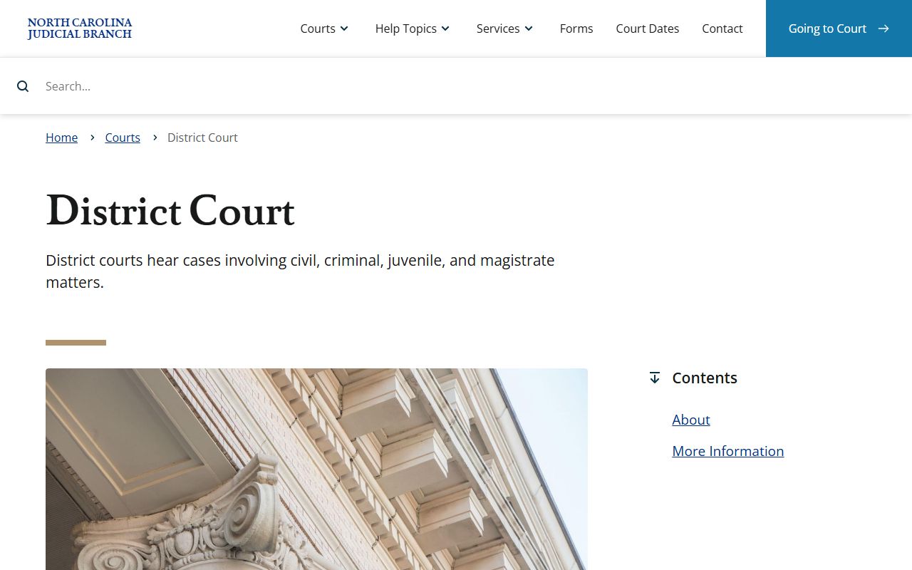 Stanly County Superior Court District Court overview